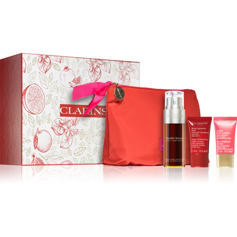Clarins Double Serum & Super Restorative Collection dárková sada pro zralou pleť