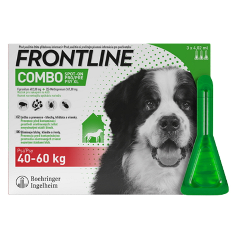 Frontline Combo Spot on Dog 40-60kg pipet.3x4.02ml