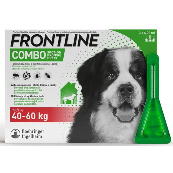 Frontline Combo Spot on Dog 40-60kg pipet.3x4.02ml