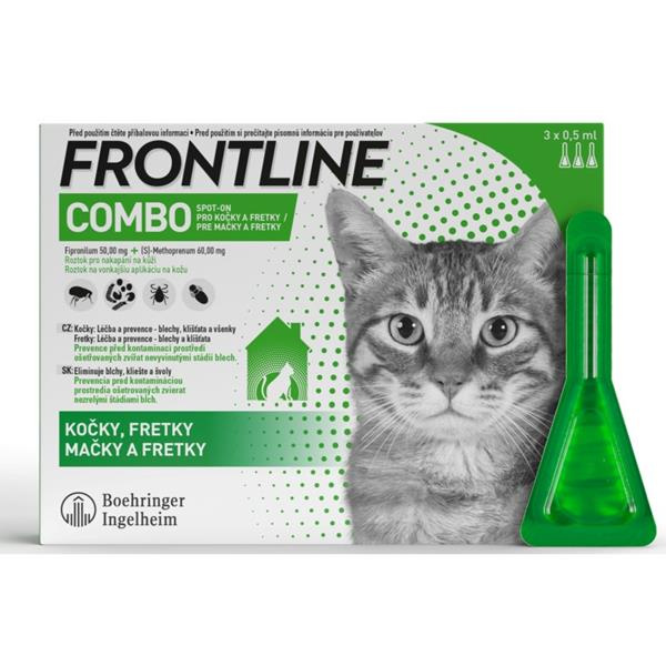 Frontline Combo Spot-on cat a.u.v.sol.3x0.5ml