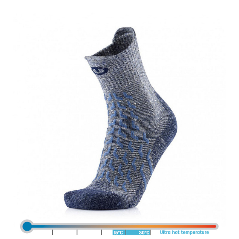 Therm-ic Trekking UltraCool Linen Crew Lady Grey/Blue 35-36