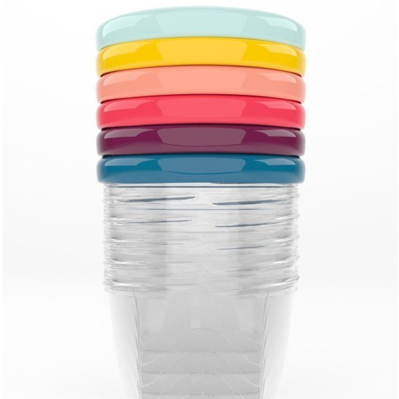Babymoov Bowls Multicolor miska s víčkem 6x250 ml