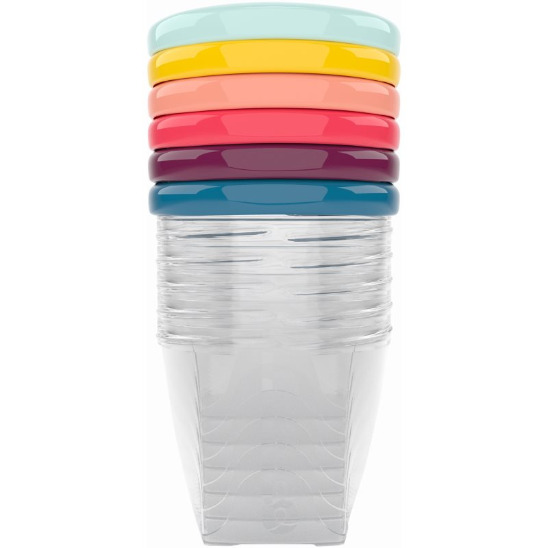 Babymoov Bowls Multicolor miska s víčkem 6x250 ml