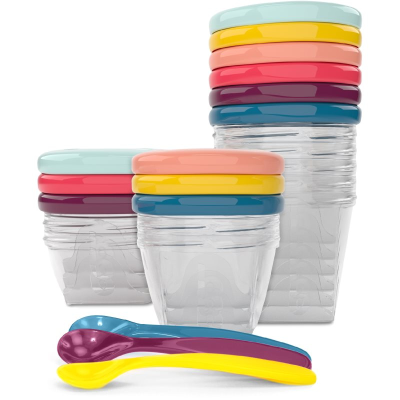 Babymoov Multi Set 12ks misek + 3 lžičky