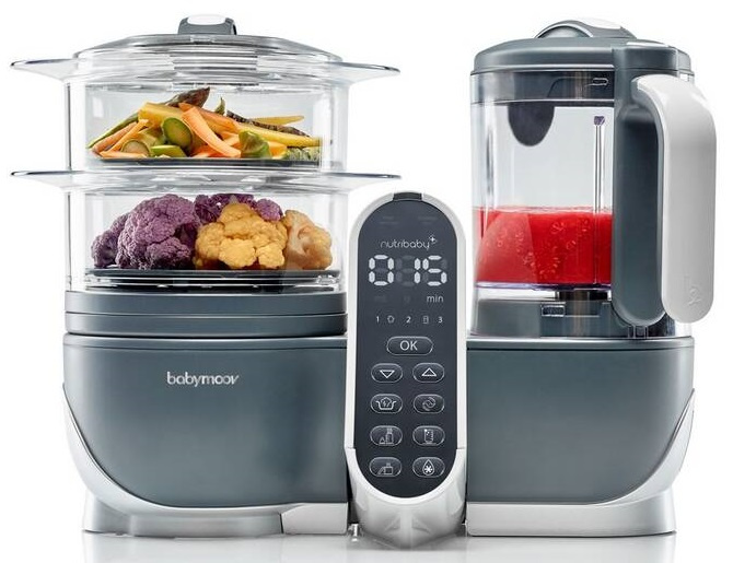 Multifunkční přístroj Babymoov Nutribaby+ / 500 W / 2,2 l / 5 funkcí / Industrial Grey Varianta: ivi1