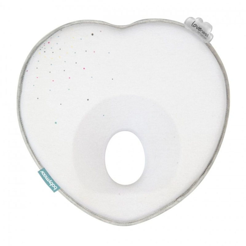 Babymoov Lovenest Original White podhlavníček pro miminka 0-4 m 23x23 cm