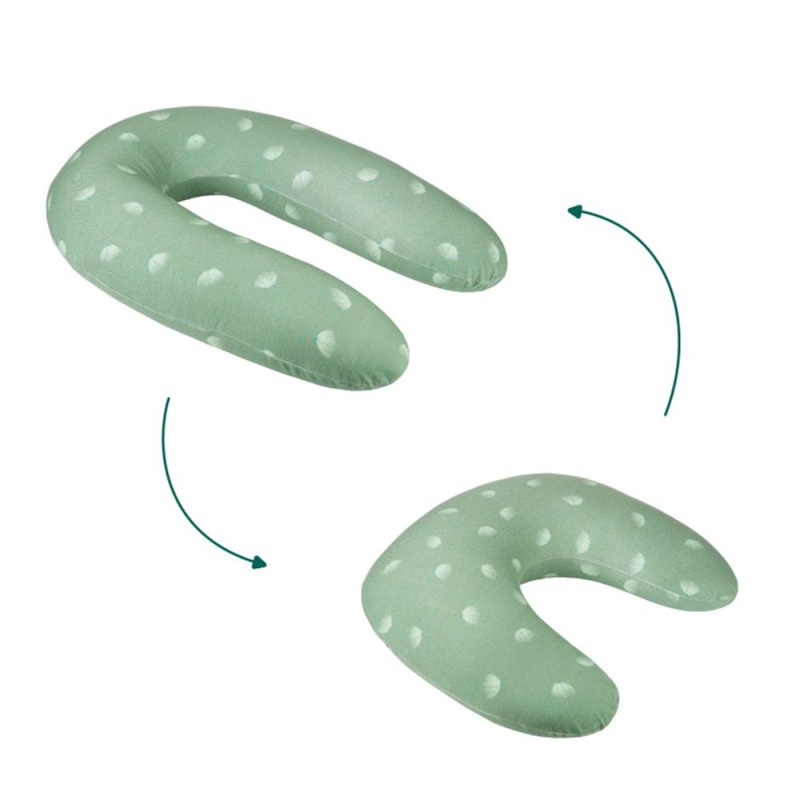 Babymoov Multifunkční polštář B.LOVE 2v1 Vegetal Terracotta - Multifunkční polštář B.LOVE 2v1 Wind Green