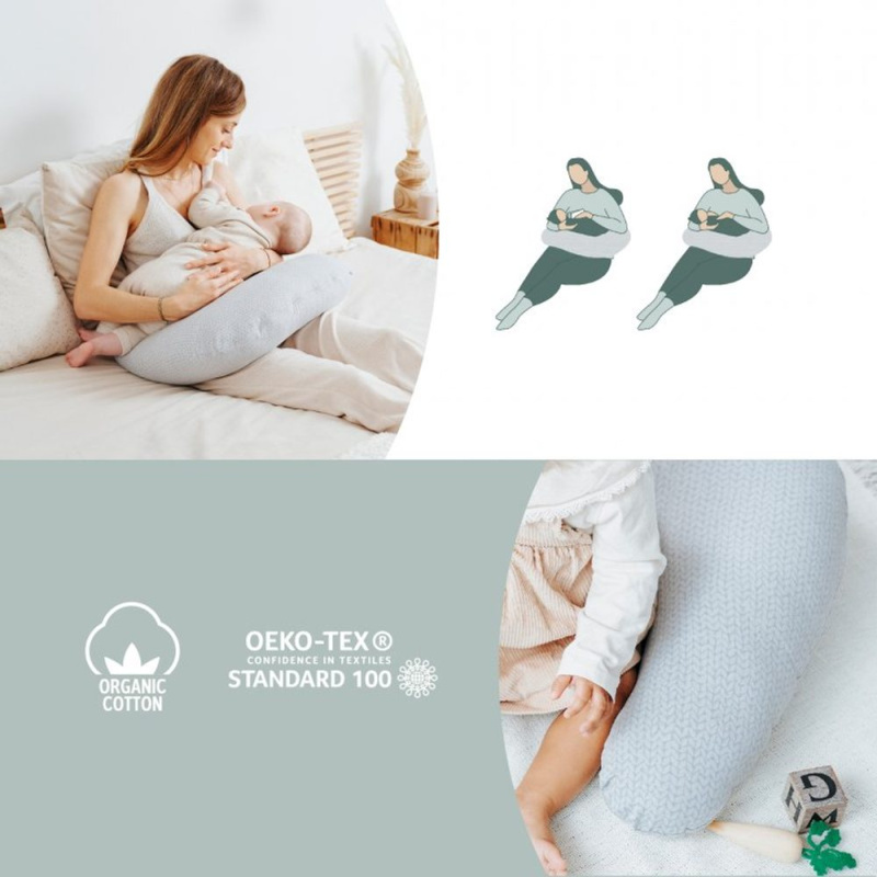 Babymoov Kojící polštář B.LOVE Mineral Gris - Kojící polštář B.LOVE Mineral Gris