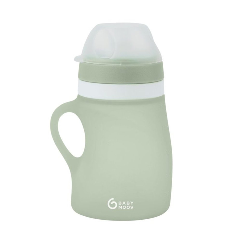 Babymoov silikonová láhev 150ml Green