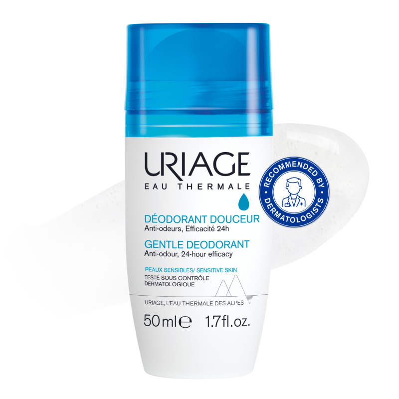 Uriage Hygiène Gentle Deodorant jemný deodorant roll-on bez obsahu hliníku 50 ml