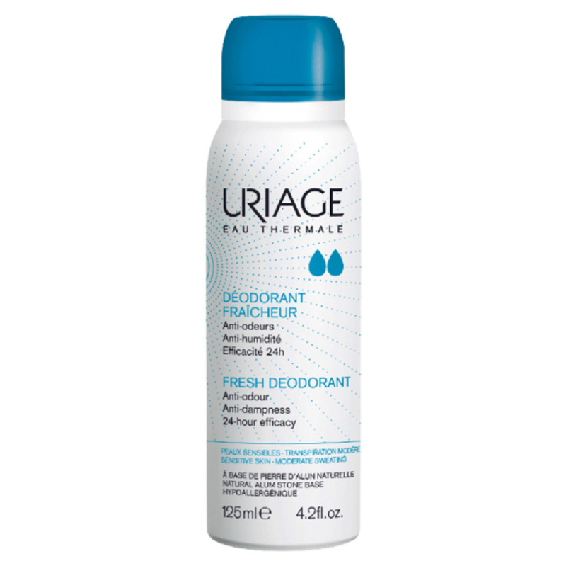 Uriage Hygiène Fresh Deodorant deodorant ve spreji s 24hodinovou ochranou 125 ml