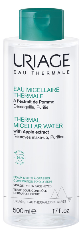 URIAGE Micelární čisticí voda pro smíšenou a mastnou pleť Eau Thermale 500 ml