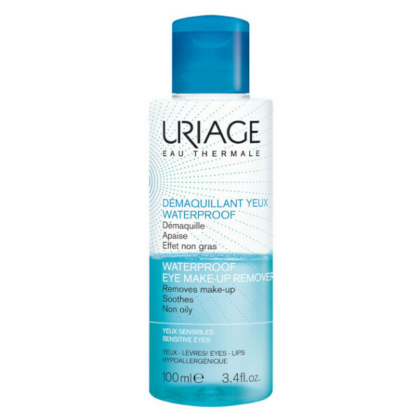 Uriage Eau Thermale Waterproof Eye Make-up Remover odličovač voděodolného make-upu pro citlivé oči 100 ml