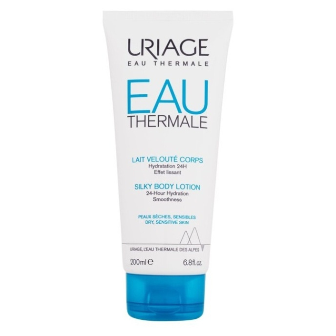 Uriage Eau Thermale Silky Body Lotion hedvábné tělové mléko pro suchou a citlivou pokožku 200 ml