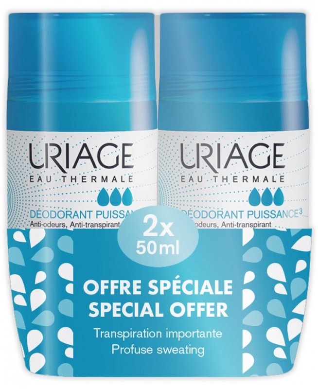 Uriage Sada kuličkových deodorantů Power 3 Deodorant Duo