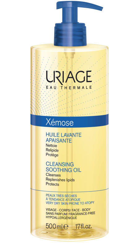 Uriage Xémose Cleansing Soothing Oil zklidňující čisticí olej pro suchou a citlivou pokožku 500 ml