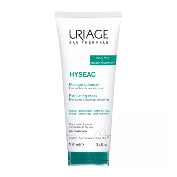 Uriage Hyséac Exfoliating Mask peelingová maska pro mastnou a smíšenou pleť 100 ml