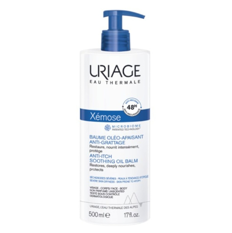 Uriage Xémose Anti-Itch Soothing Oil Balm zklidňující balzám pro velmi suchou pokožku 500 ml