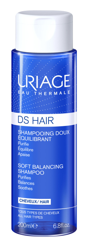 Uriage DS HAIR Soft Balancing Shampoo čisticí šampon pro citlivou pokožku hlavy 200 ml