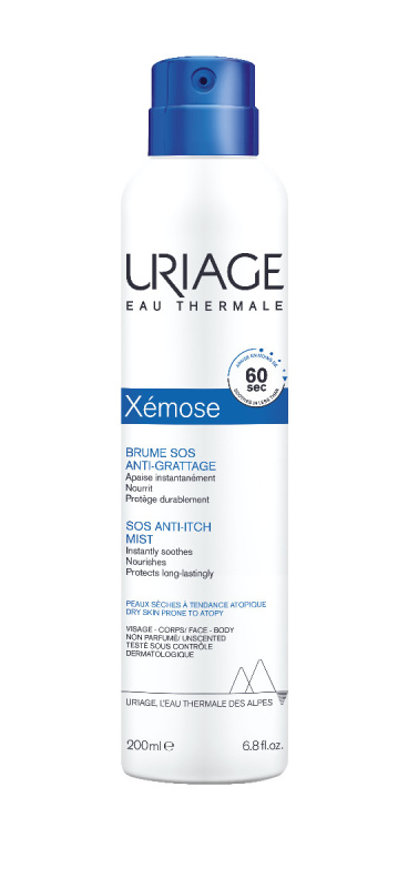 Uriage Xémose SOS Anti-Itch Mist SOS sprej pro okamžité zklidnění pocitu svědění 200 ml