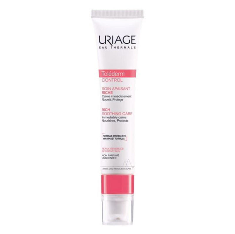 Uriage Toléderm Control Rich Soothing Care výživný zklidňující krém pro citlivou a intolerantní pleť 40 ml