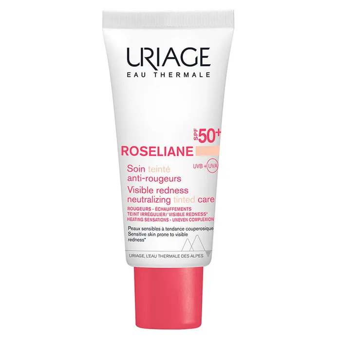 Uriage Roseliane CC Cream SPF 50+ CC krém proti začervenání pleti SPF 50+ odstín Light Tint 40 ml