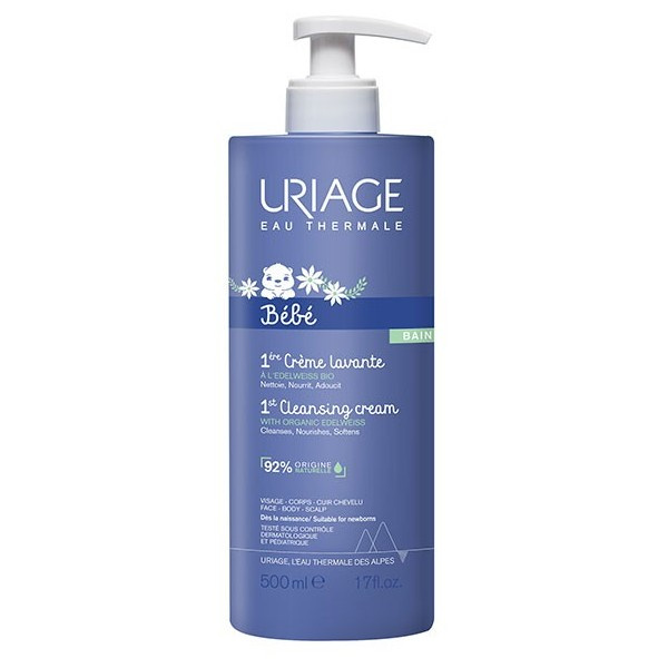 Uriage Bébé 1st Cleansing Cream jemný čisticí krém pro děti od narození 1000 ml