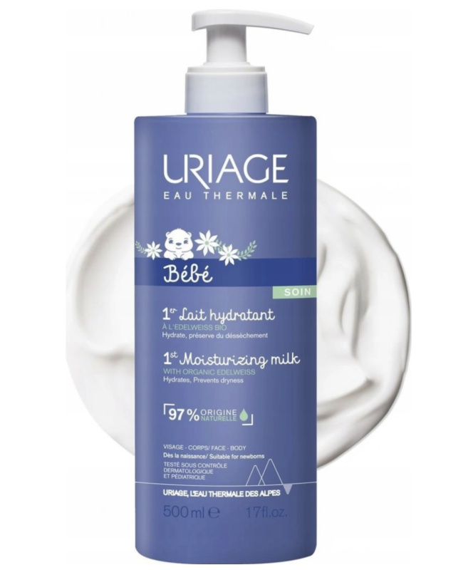 Uriage Bébé 1st Cleansing Water čisticí voda na tělo a obličej 500 ml