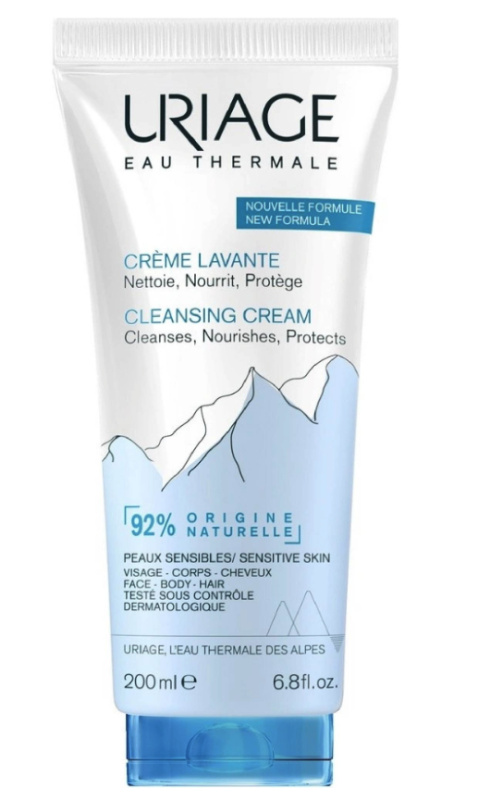 Uriage Hygiène Cleansing Cream vyživující čisticí krém na tělo a obličej 200 ml