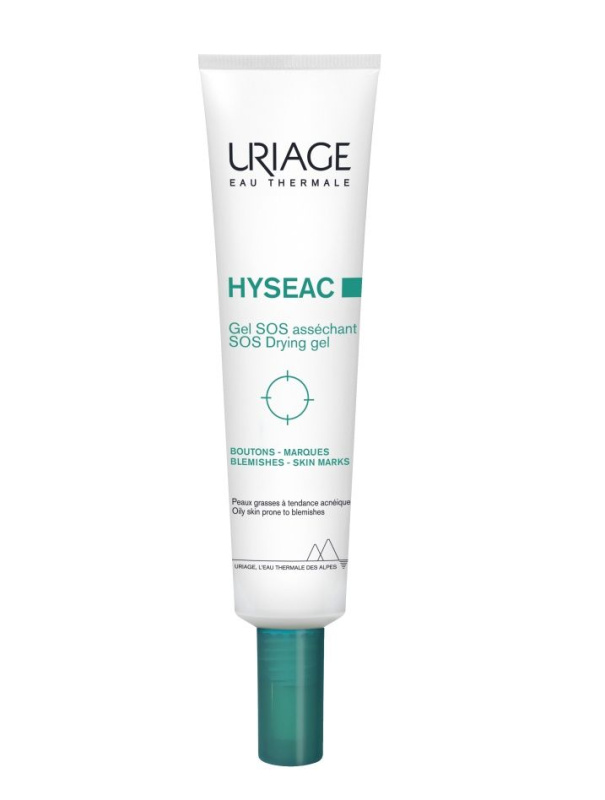 Uriage Hyséac SOS Drying Gel lokální gel na akné proti pigmentovým skvrnám 15 ml