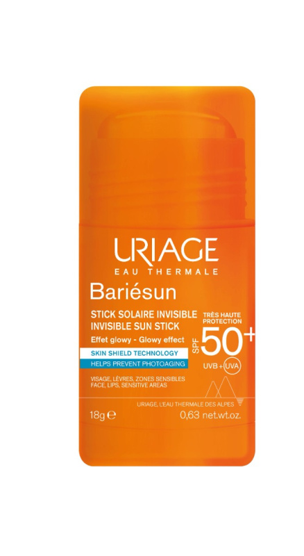 Uriage Bariésun Invisible Sun Stick ochranná tyčinka na citlivá místa SPF 50+ 18 g