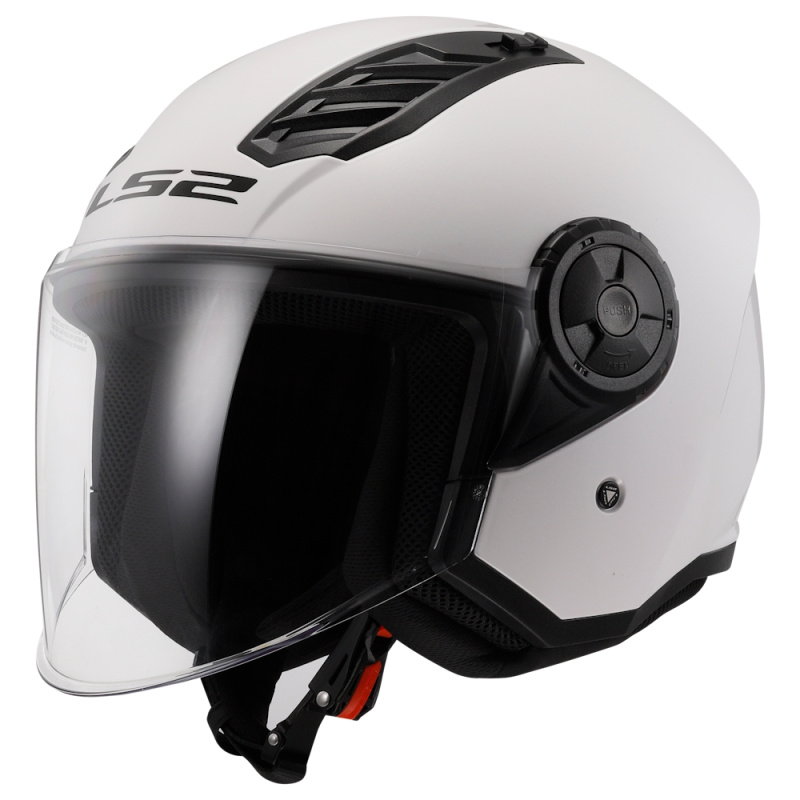 Moto přilba LS2 OF616 Airflow II Solid Gloss White M (57-58)