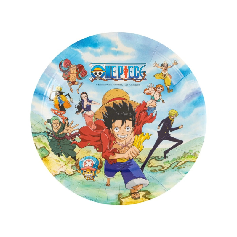 Sada 8 plastových talířů One Piece 18 cm