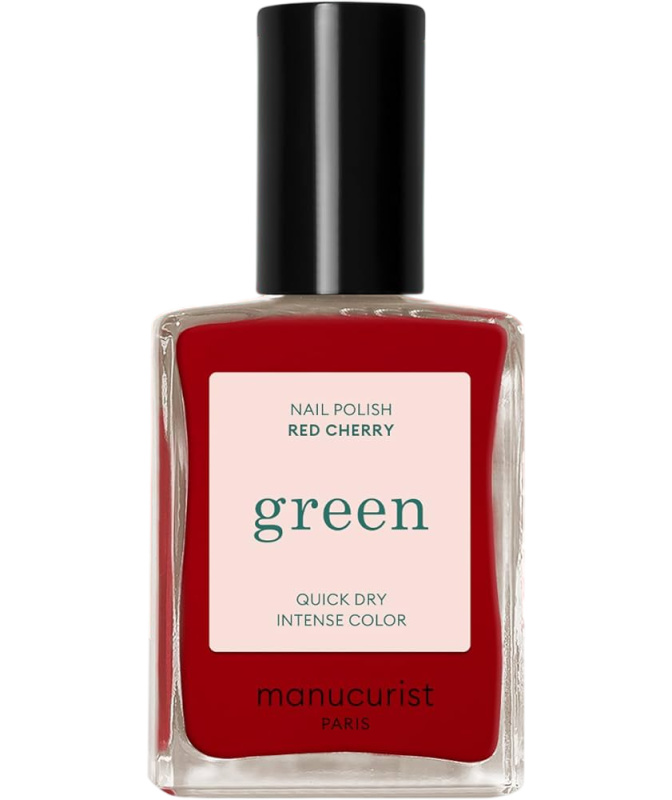 Manucurist Lak na nehty Green Natural Nail Colour 15 ml Red Cherry