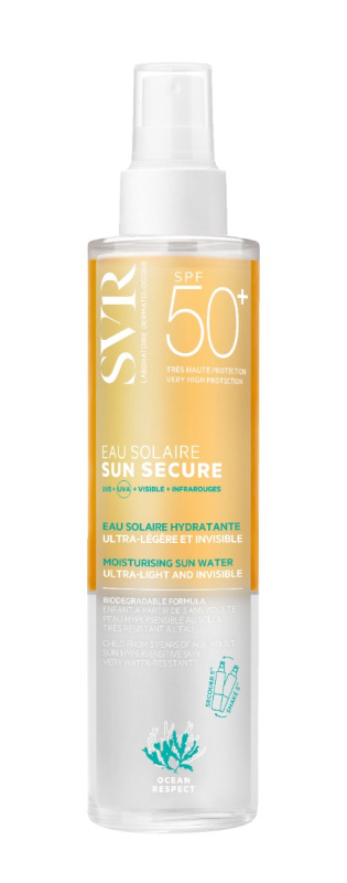 SVR Sun Secure Moisturising Sun Water hydratační sprej na opalování SPF 50+ 200 ml