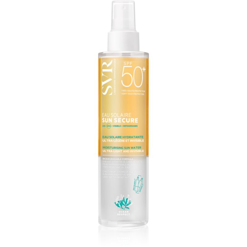 SVR Sun Secure Moisturising Sun Water hydratační sprej na opalování SPF 50+ 200 ml