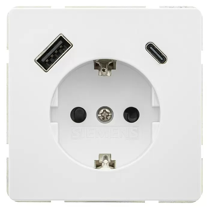 USB zásuvka Siemens Delta Style SIE044271 / bílá Varianta: ivi1