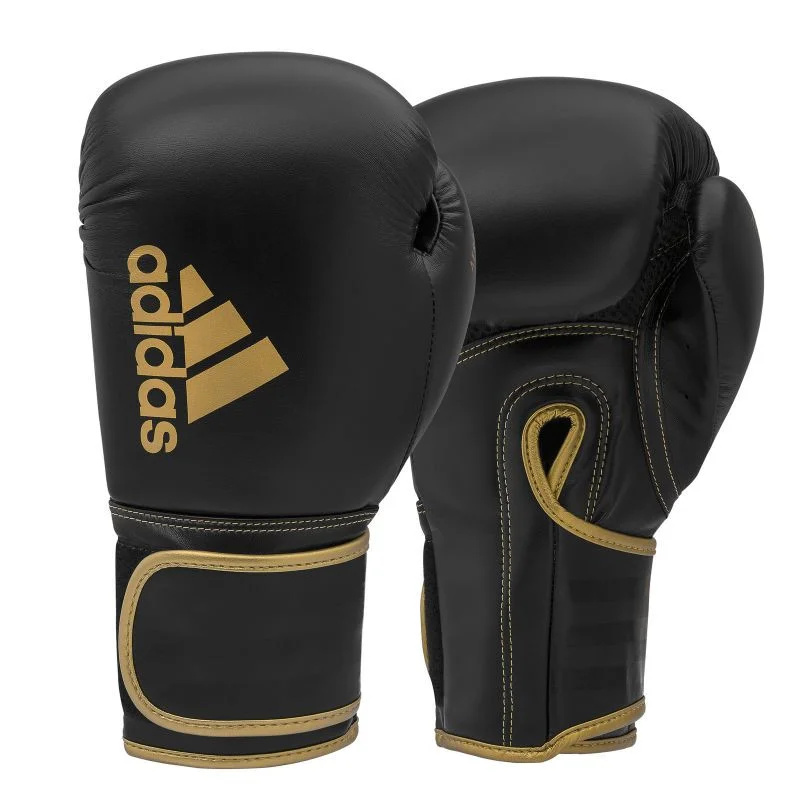 Boxerské rukavice adidas HYBRID 80 ADIH80 černá/zlatá 12 oz