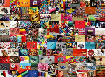 Collage - Sewing - puzzle z kategorie Umělecké