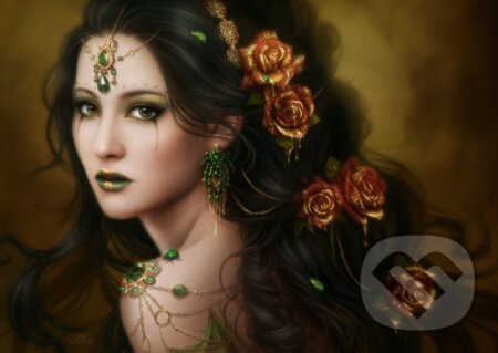 Grafika Ortega: Golden Rose / 0039 / 1000 dílků