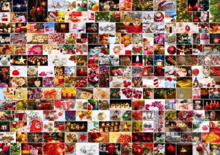 Collage - Christmas - puzzle z kategorie Umělecké