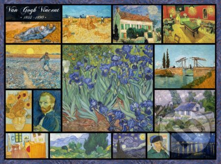 Puzzle koláž Vincent van Gogh 2000 dílků