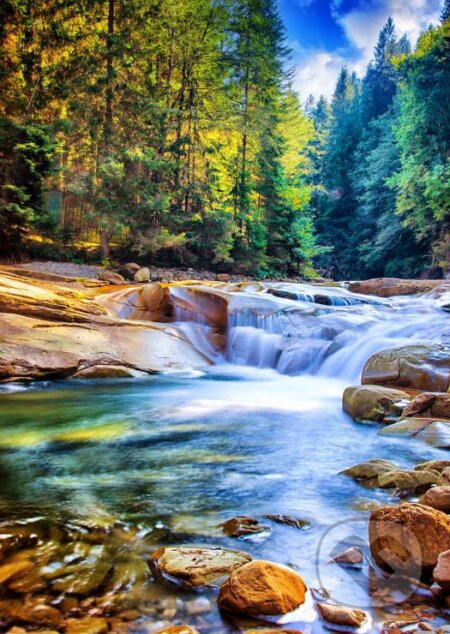 Grafika Schöner Wasserfall im Wald 2000 dílků