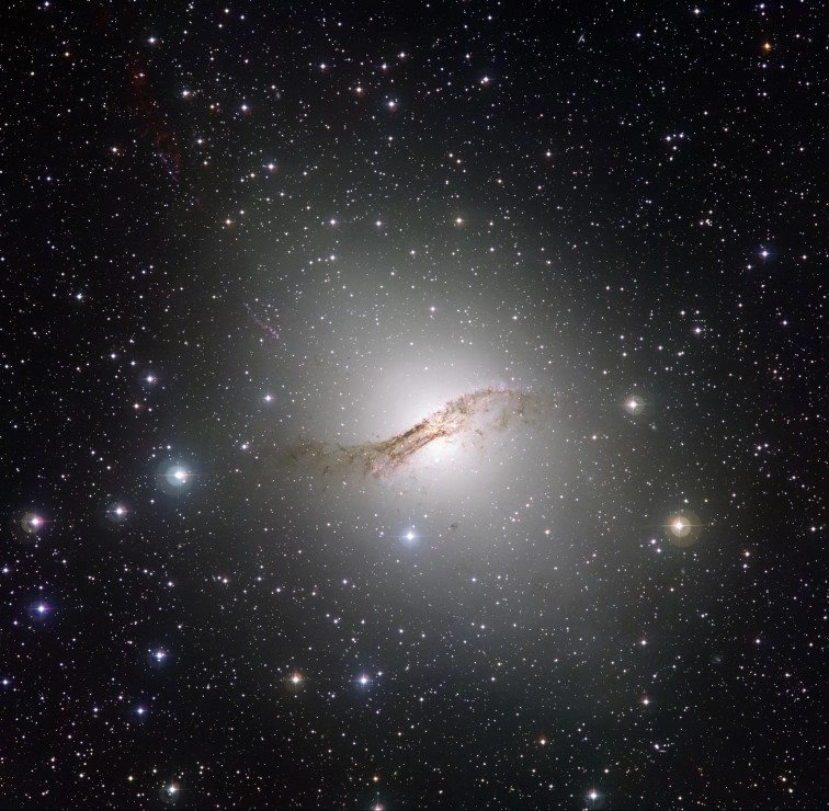 Čtvercové puzzle Galaxie Centaurus A 1000 dílků