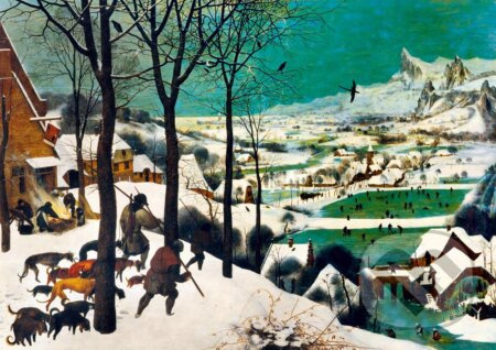 Pieter Bruegel the Elder - Hunters in the Snow (Winter), 1565 - puzzle z kategorie Umělecké