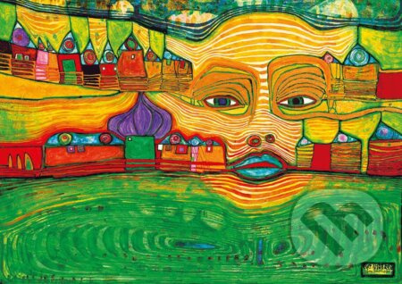 Hundertwasser - Irinaland over the Balkans, 1969 - puzzle z kategorie Umělecké