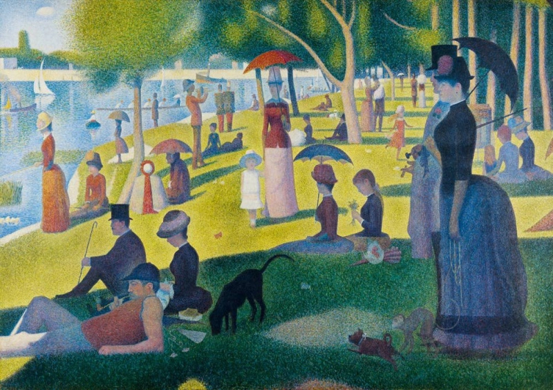 Puzzle Nedělní odpoledne na ostrově La Grande Jatte 1000 dílků