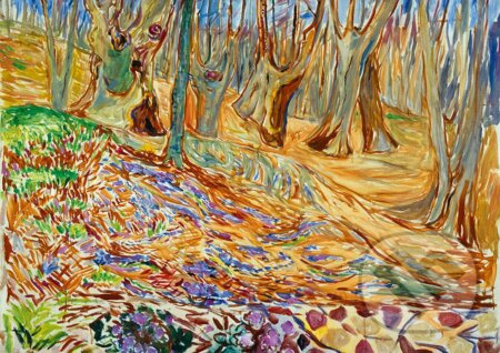 Edvard Munch - Elm Forrest in Spring, 1923 - puzzle z kategorie Umělecké