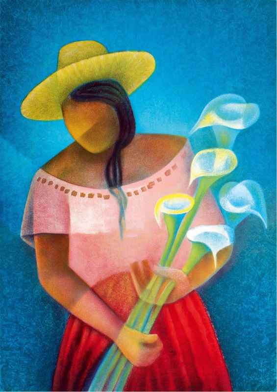 Louis Toffoli - La Femme aux Arums, 1985 - puzzle z kategorie Umělecké
