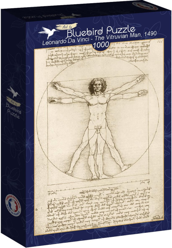 Puzzle Vitruviánský muž 1000 dílků od LEONARDO DA VINCI